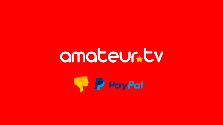 Amateur.tv retira Paypal como forma de pago