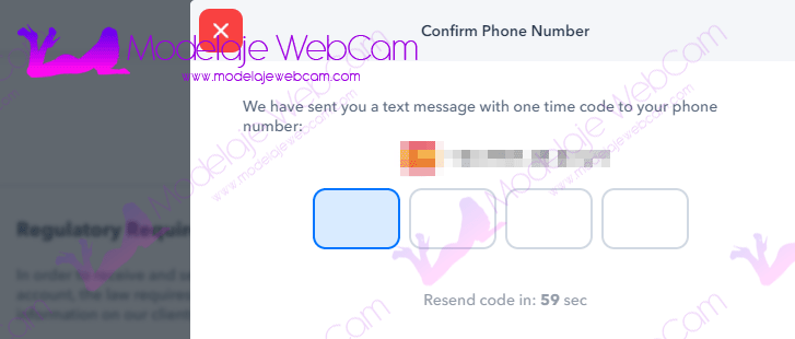 Verificar número telefónico con SMS