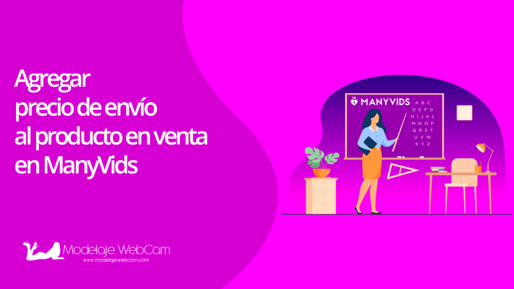 Agregar precio de envío al producto en venta en ManyVids