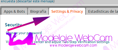 Chaturbate Settings and Privacy