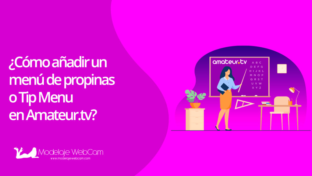 Cómo añadir un tip menu o menu de propinas en amateur.tv