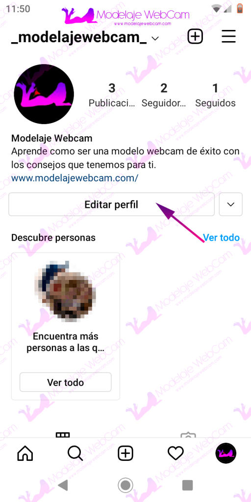 Editar perfil de Instagram desde la app de Android o iOS