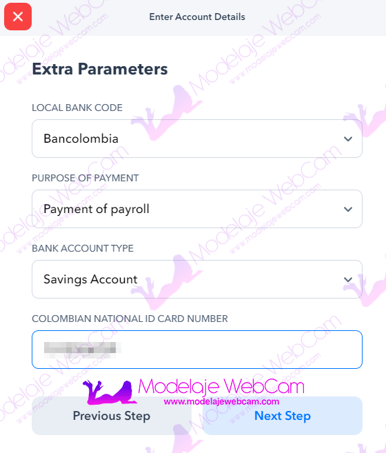 Paxum - Parametros adicionales para cobrar ganancias en EFT