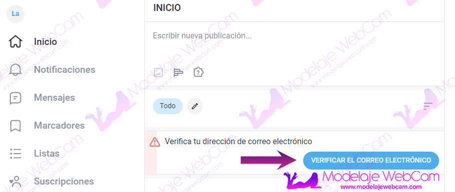 OnlyFans - Verificar correo