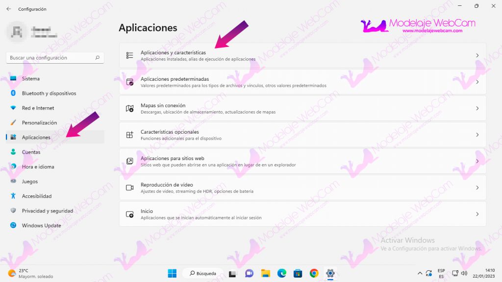 Windows 11 - Aplicaciones y características