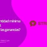 Cantidad mínima para retirar ganancia en Stripchat