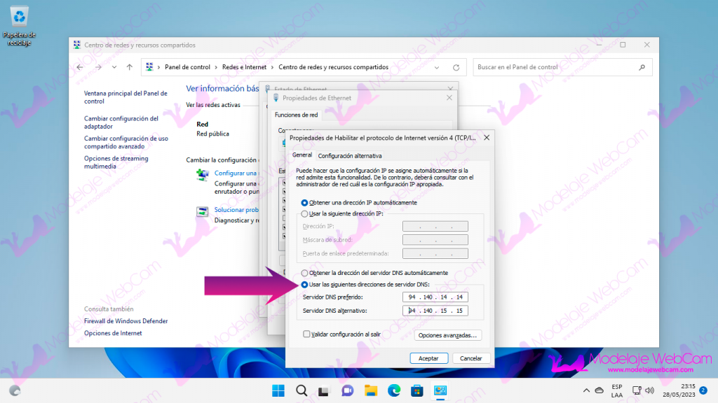 Protegerse de las amenazas de Internet con AdGuard DNS en Windows 11