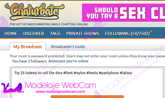 How to add tags on Chaturbate?