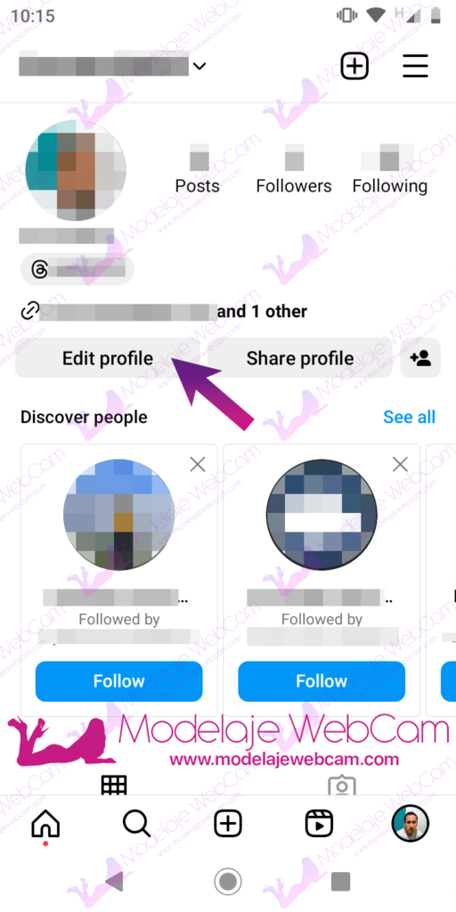 Edit Profile on Instagram