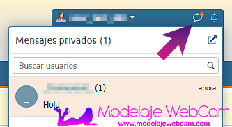 Chaturbate - Notificación de nuevo mensaje