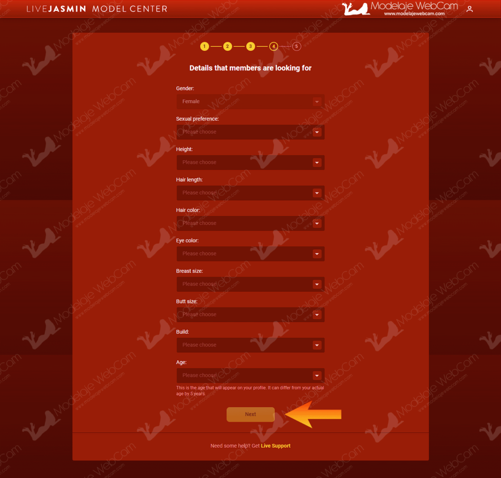Details that members are looking for models in livejasmin