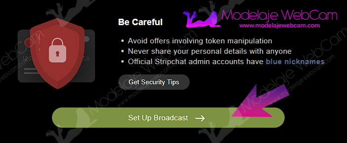 Stripchat - Setup Broadcast