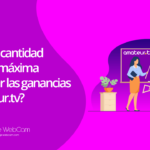 Cuál es la cantidad mínima y máxima para retirar las ganancias en Amateur.tv