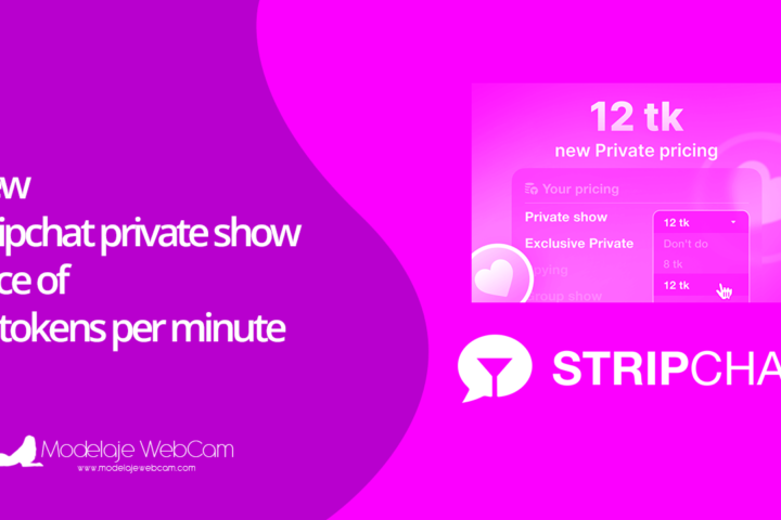 New Stripchat private show price of 12 tokens per minute