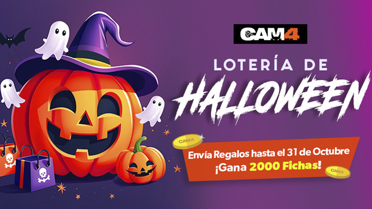 Lotería de Halloween 2024 para usuarios en CAM4