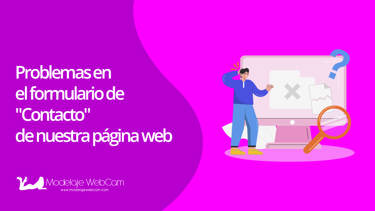 Problemas en el formulario de «Contacto» de nuestra página web