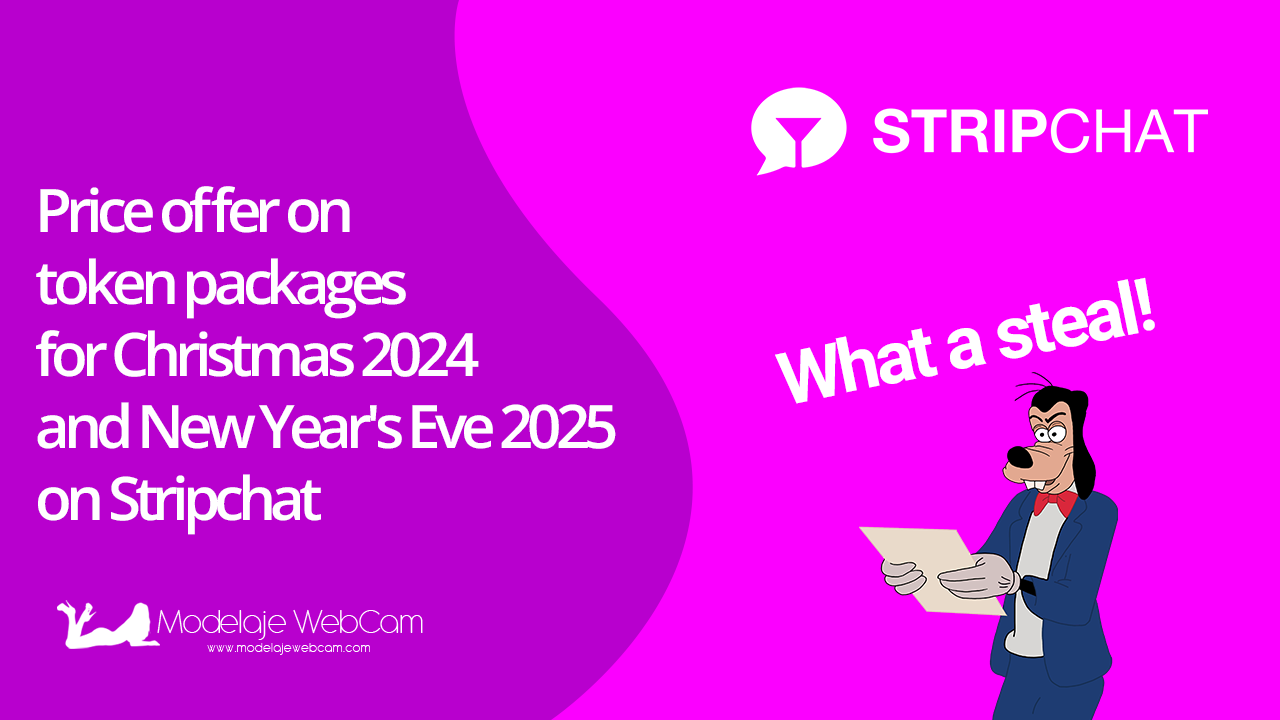 Special offer on token packages for Christmas 2024 and New Year’s Eve 2025 on Stripchat