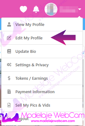 CamSoda - Edit Profile
