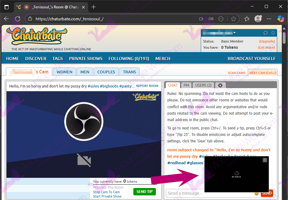 Chaturbate - Usuario - C2C