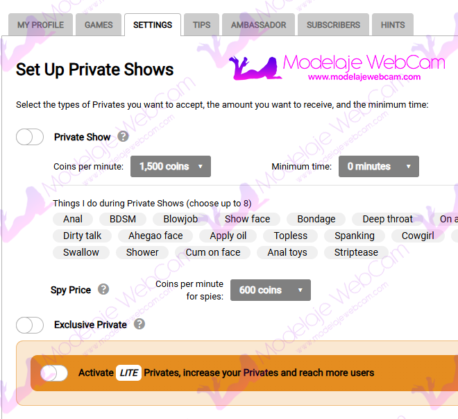 Amateur - Activate Lite privates