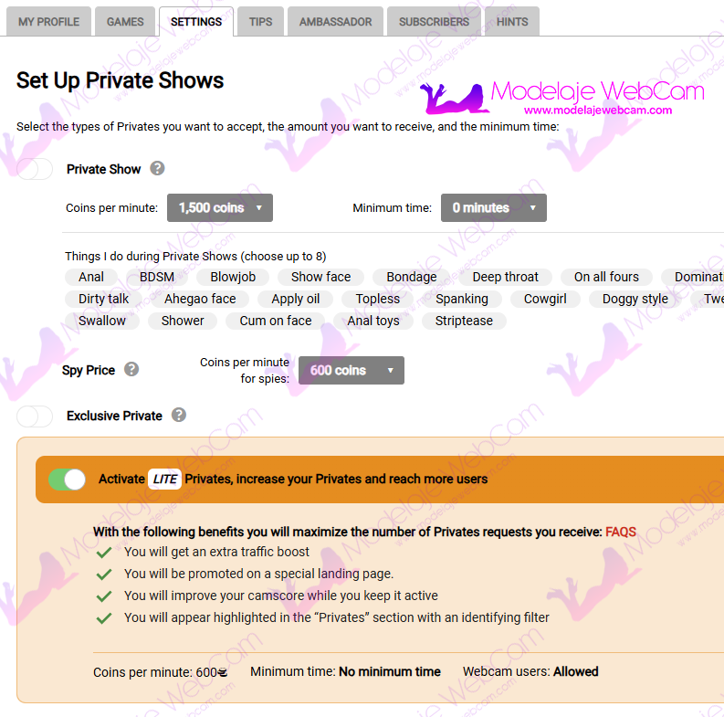 Amateur - Lite Privates Activated