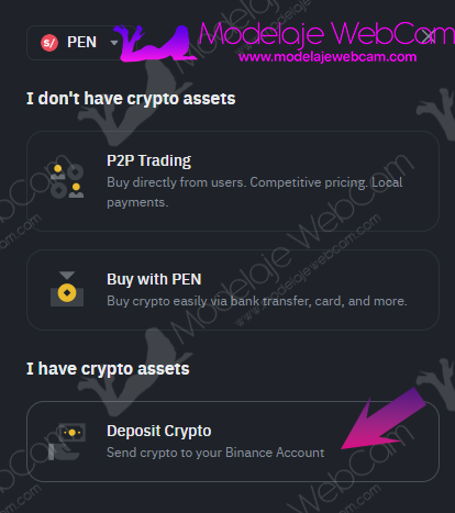 Binance - Deposit Crypto