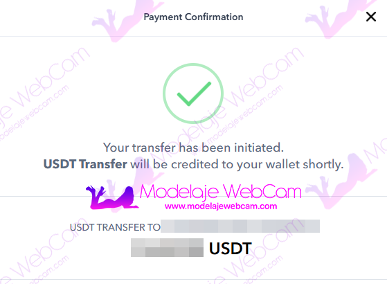 Paxum - Crypto - Payment Confirmation